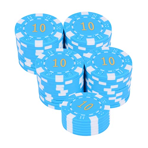 Abaodam 50 Stück runde Chips Mathe-Chips für Kinder Bildung Lernen Poker-Token Spielzeug für Kinder kinderspielzeug Spielzeuge Spielmünzen Poker-Spielchips Anzahl Währung Mahjong Säule Abs von Abaodam