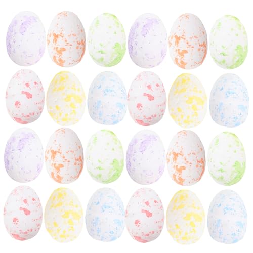 Abaodam 50 Stück Schaumeier ostereierfarbe easter eggs ostergeschenk für 0stergeschenke geschenktasche ostern Ei selber basteln Eierdekor Osterszenen-Deko-Requisite schäumt Ei von Abaodam