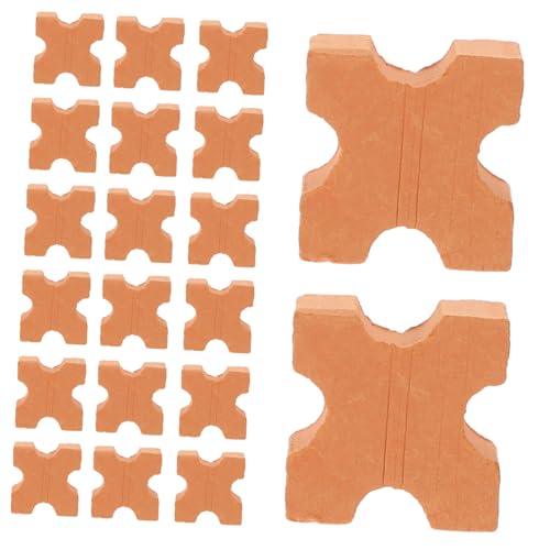Abaodam 50 Stück Simulierte kleine Steine Mini-Bausteine ​​zum Basteln Gebäude kleines Ziegelsteinspielzeug Modellbau Material Miniaturziegel Mini-Steine-Modelle Mini-Ziegel-Ornament Boden von Abaodam