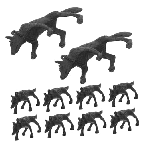 Abaodam 50 Stück Teiliges Realistische Polizei Hundefiguren aus Detailgetreue Miniatur Modelle für Ergonomisch Gestaltet für Sandtisch Spiel Kognitiver und Emotionaler Entwicklung von Abaodam