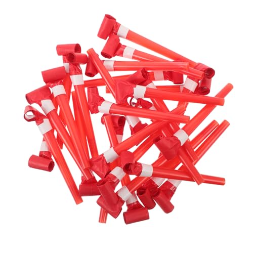 Abaodam 50 Stück Trillerpfeifen Party Lärmmacher Rote Spielzeugpfeifen für Geburtstagsfeiern und Gruppenaktivitäten Abaodam 50 Stück Trillerpfeifen Party Lärmmacher Rote Spielzeugpfeifen für Geburtstagsfeiern und Gruppenaktivitäten von Abaodam
