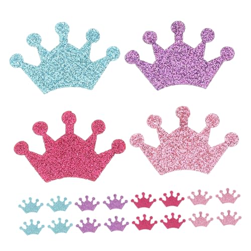 Abaodam 50 Stück Verwirrter Puppenkopfschmuck Deko Mini-Krone Kleine Kronen Zum Basteln Kopfschmuck Für Puppen Miniatur-Kronen DIY Puppenkronen Puppen Mini Krone Für Handwerk Nicht Gewebt von Abaodam