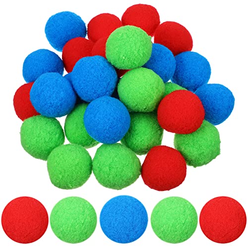 Abaodam 50 Stück Wattebausch Blase Ballon Pools Wasserbälle Spielzeugbälle für Poolball- interaktive Bälle Wasserkampfbälle Gefälligkeiten für Strandpartys Polypropylen von Abaodam
