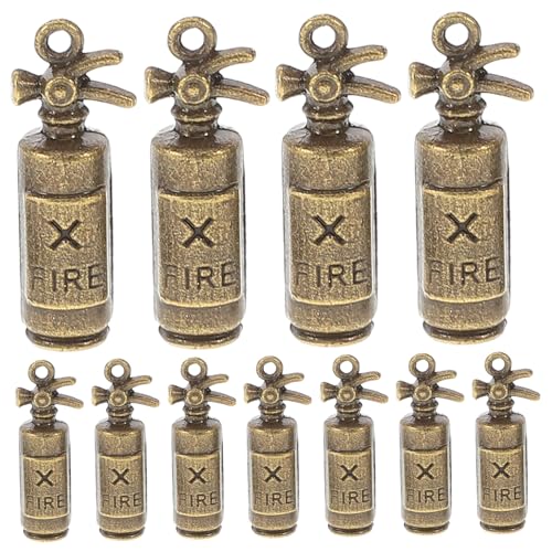 Abaodam 50 Stücke Mini Feuerlöscher Modelle Metall Miniatur Zubehör Für 1:12 Puppenhaus Wohnzimmer Szene von Abaodam