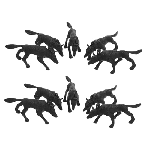 Abaodam 50-teilige Hundefiguren: Realistische Polizeihund-tierfiguren – Simulations-tierfiguren Für Kinder Für Sandkastentherapie Und Rollenspiele von Abaodam