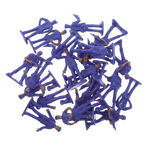 Abaodam 50-teiliges Miniatur-Polizisten-Figuren-Set für realistische Dioramen-Actionmodelle für Mikro-Landschaftsdekoration und Desktop-Dekoration von Abaodam