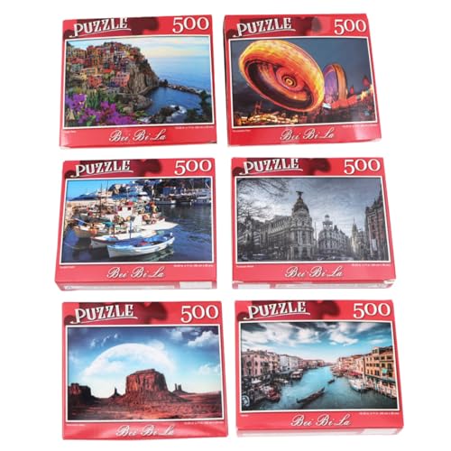Abaodam 500 Stück Teiliges Puzzle für Erwachsene aus Stabilem Papier mit Monument und Motiv Farbgenau Geschnitten Pädagogisch Wertvolles Legespiel Konzentration und Geduld von Abaodam