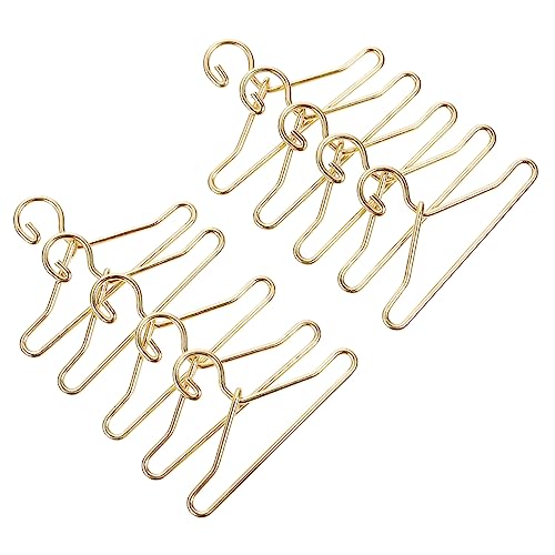 Abaodam 50Stücke Mini Puppen Kleiderbügel aus Metall Goldene Puppen Hänger Langlebige und Robuste Unterstützung für Puppenkleidung für Kinderzimmer Dekoration Abaodam 50Stücke Mini Puppen Kleiderbügel aus Metall Goldene Puppen Hänger Langlebige und Robuste Unterstützung für Puppenkleidung für Kinderzimmer Dekoration von Abaodam