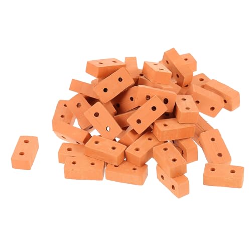 Abaodam 50Stücke Miniaturziegel für DIY Bauprojekte Simulation Ziegelsteine für Kreative Bastelarbeiten für Bastelfans Abaodam 50Stücke Miniaturziegel für DIY Bauprojekte Simulation Ziegelsteine für Kreative Bastelarbeiten für Bastelfans von Abaodam
