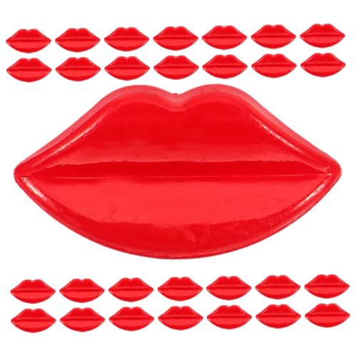 Abaodam 50pcs Puppenlippendekoration Und Mundteile Kleidung Mundteile Anzug DIY -knopf Overlockknöpfe Knöpfe Für Handwerk Mund Dekoration Lippen Teile Teile von Abaodam
