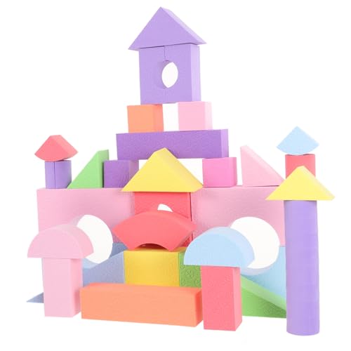 Abaodam 52Stücke Teiliges Farbenfrohes für Kleinkinder Stapelbare Geometrische Blöcke aus Eva für Frühe Bildung und Formkognition Interaktives für Eltern Abaodam 52Stücke Teiliges Farbenfrohes für Kleinkinder Stapelbare Geometrische Blöcke aus Eva für Frühe Bildung und Formkognition Interaktives für Eltern von Abaodam
