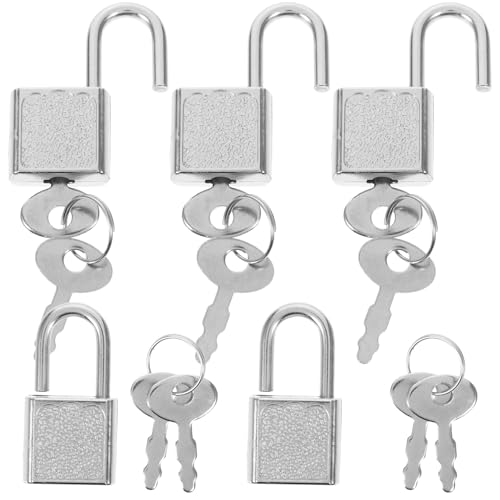 Abaodam 5 Sets Jungen und Mädchen Spielzeug Box Vorhängeschloss Spielzeug Kleinkind Proofing Lock Vorhängeschloss Schlüssel von Abaodam
