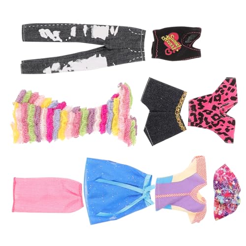Abaodam 5Sätze Puppenkleidungsset Teilig Outfits Für Kleine Puppen Jeans Hochzeitskleid Und Freizeitkleidung Für Kreative Rollenspiele Und Fantasievolles Abaodam 5Sätze Puppenkleidungsset Teilig Outfits Für Kleine Puppen Jeans Hochzeitskleid Und Freizeitkleidung Für Kreative Rollenspiele Und Fantasievolles von Abaodam