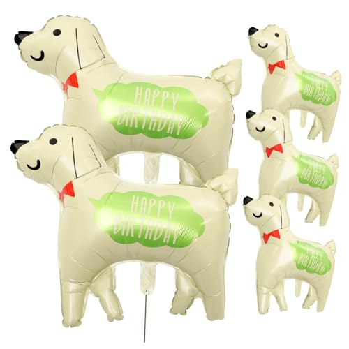 Abaodam 5St Ballon aus Aluminiumfolie Luftballons in Herzform Welpenballon Ballonpumpe Ballon-Hund-Skulptur Kuh Ballons balloons wasserballons aufblasbare Tiere dekorative Tierballons von Abaodam