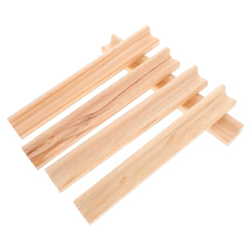 Abaodam 5St Buchstabenbasis Fliesenhalter Angebot an Dominospielen Domino-Halter aus Holz Dominoständer Domino-Tabletts für den mexikanischen Zug Mahjong-Organisator hölzern Beige Abaodam 5St Buchstabenbasis Fliesenhalter Angebot an Dominospielen Domino-Halter aus Holz Dominoständer Domino-Tabletts für den mexikanischen Zug Mahjong-Organisator hölzern Beige von Abaodam