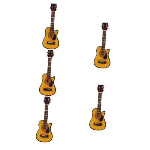 Abaodam 5St E-Gitarre im Taschenformat Spielzeuge Mini-Puppenhaus kinderspielzeug Gitarren Modelle Miniatur Gitarre Mini-Dekor elektrische Gitarre schmücken Requisiten von Abaodam