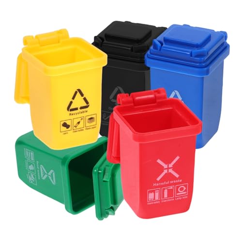Abaodam Mini Mülleimer 5 Stück Miniatur Szene Für Puppenhaus Mini Wohnkultur Abaodam Mini Mülleimer 5 Stück Miniatur Szene Für Puppenhaus Mini Wohnkultur von Abaodam