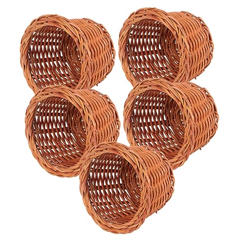 Abaodam 5St Mini geflochtener Korb Schwanenhals Spielzeugkorb Bausätze Versiegelung Bausatz Behälter ablagekörbe kühlkorb einkaufskorb aufbewahrungs körbe Korb-Modell 1/12 Minikorb Rattan Abaodam 5St Mini geflochtener Korb Schwanenhals Spielzeugkorb Bausätze Versiegelung Bausatz Behälter ablagekörbe kühlkorb einkaufskorb aufbewahrungs körbe Korb-Modell 1/12 Minikorb Rattan von Abaodam