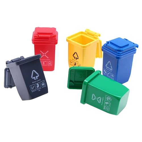 Abaodam 5St Puppenhaus-Mini-Mülleimer-Modellzubehör Puppenhausverzierung kleines Modell Miniatures puppenhauszubehör scheibengardinen Miniatur-Abfallbehälter Puppenhaus Mülltonne sortieren Abaodam 5St Puppenhaus-Mini-Mülleimer-Modellzubehör Puppenhausverzierung kleines Modell Miniatures puppenhauszubehör scheibengardinen Miniatur-Abfallbehälter Puppenhaus Mülltonne sortieren von Abaodam