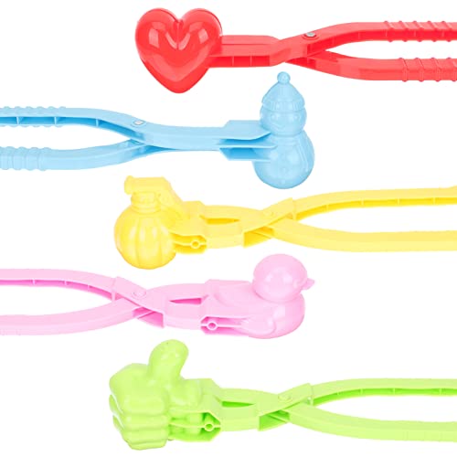 Abaodam 5St Schneeball klemme Schnee klemme Schneeclip Winterspielzeug Schneeflocken schneeballschlacht schneeballmaschinen Schneespielzeug Kinderspielzeug Plastik von Abaodam