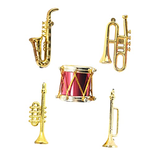 Abaodam Mini House Musikinstrumente- -Set 5-teilig Mini-musikinstrumente Mini-Marke Für Jungen Und Mädchen von Abaodam