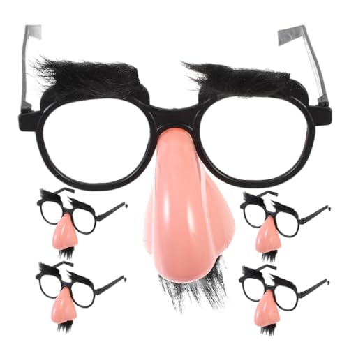 Abaodam 5Stücke Lustige Bartbrillen mit Großer Nase Kostüm Requisiten für Erwachsene Party Accessoires für Fasching Karneval und Cosplay für Fotos Abaodam 5Stücke Lustige Bartbrillen mit Großer Nase Kostüm Requisiten für Erwachsene Party Accessoires für Fasching Karneval und Cosplay für Fotos von Abaodam
