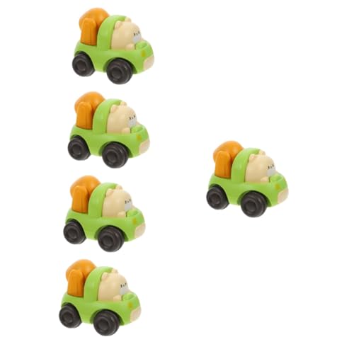 Abaodam 5St Achterbahnauto für Kinder Spielzeugautos Kinder Auto Spielzeug Spielzeugauto für Kinder Toy car Trägheitsauto Cartoon-Fahrzeug Karikatur Modell Plastikauto Wagen Cartoon-Auto von Abaodam