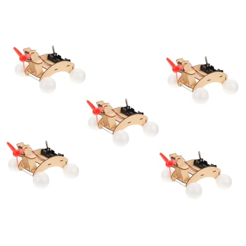 Abaodam 5st Amphibienfahrzeug Autospielzeug Für Kinder Naturwissenschaftliches Lernset Kinderautos Spielzeug Windboot Aus Holz Für Kinder Holzboot Hölzern Kleine Produktion 3D Segelboot von Abaodam