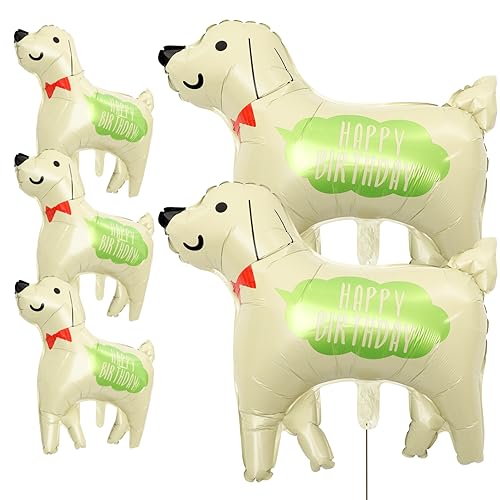 Abaodam 5st Ballon Aus Aluminiumfolie Welpenballon Bärenmodell Selber Machen Skulptur Ballons Tierschaum Basteln Ballonpumpe Elektrisch Luftballons in Herzform Tierischer Ballonhund Figur von Abaodam