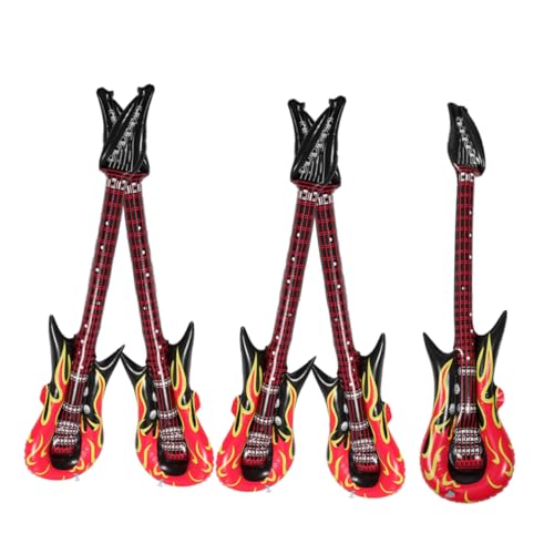 Abaodam 5st Gitarrenspielzeug Prinz-Gitarre E-Gitarren-Requisite Aufblasbare Party-Requisiten Spielzeuggitarre Mit Gurt Gitarrenkostüm Gefälschte Luftballons Elektrische Blasgitarre PVC Abaodam 5st Gitarrenspielzeug Prinz-Gitarre E-Gitarren-Requisite Aufblasbare Party-Requisiten Spielzeuggitarre Mit Gurt Gitarrenkostüm Gefälschte Luftballons Elektrische Blasgitarre PVC von Abaodam