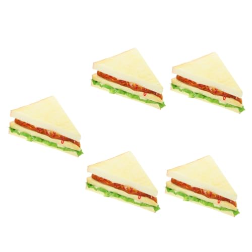 Abaodam 5st Simulations-Sandwich Sandwich-Modell-Requisite Sitzsäcke Für Kinder Brot-Lebensmittel-Modell Sandwich-simulationsmodell Esszimmerstuhl Mit Sitzerhöhung Schrank Vorgeben Pu von Abaodam