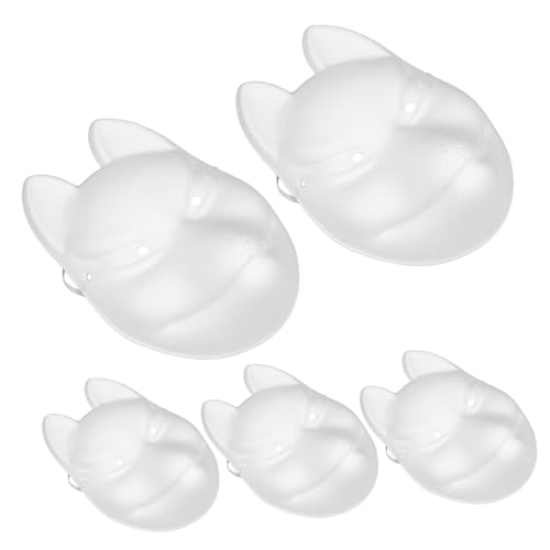 Abaodam 5stücke Unbemalte Papiermasken Diy Fox Masken Für Karneval Geburtstagsfeiern Halloween Schulveranstaltungen Kreative Bastelmasken Für Erwachsene von Abaodam