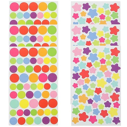 Abaodam Mehrzweck-Pentagramm-Aufkleber – 6 Bögen Mit Bunten Papieraufklebern Für Ihr Sammelalbum Tagebuch Und Abaodam Mehrzweck-Pentagramm-Aufkleber – 6 Bögen Mit Bunten Papieraufklebern Für Ihr Sammelalbum Tagebuch Und von Abaodam