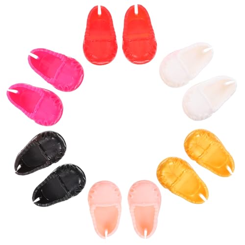 Abaodam 6 Paar Babyschuhe Puppen Mini Schuhdekor Kleine Schuhdekorationen Spielzeughausdekor Simulationsschuhe Modelle Spielzeughaus Schuh Kleine Hausrequisiten von Abaodam