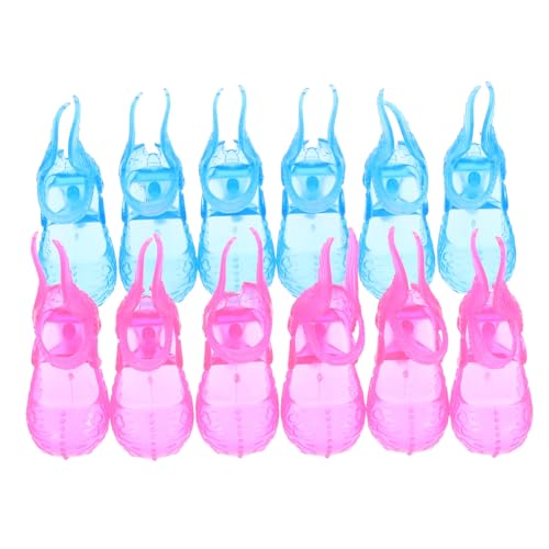 Abaodam 6 Paare Zunge Puppe Kleines Hauszubehör Anziehschuhe Puppenstiefel Mini-hausschuhmodelle Spielzeugschuhe Kleine Puppenschuhe Puppenkostümzubehör Mini-hausschmuck Plastik von Abaodam