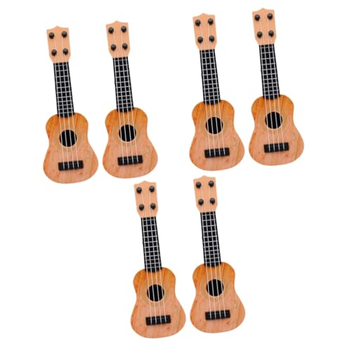 Abaodam 6 STK Mini-Ukulele kleines Gitarrenmodell Kindergitarre Musikinstrumente Kinderspielzeug Spielzeug für Mädchen Spielzeug für Kleinkinder Kunststoff-Ukulele für Kleinkinder Junge von Abaodam