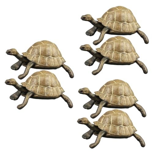 Abaodam 6 STK Simulierte Schildkröte Geschenke Für Kinder Schildkröten-Modell Schildkröte Stofftier Meeresspielzeug Spielzeug Für Kinder Gefälschte Schildkrötenfiguren Ozean Mali PVC von Abaodam