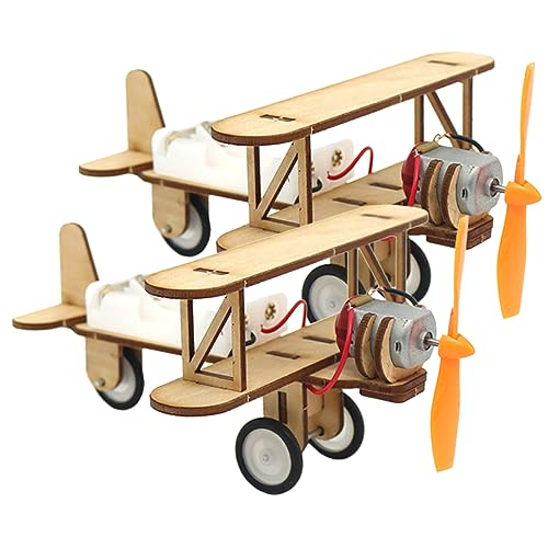 Abaodam 6 STK Modellflugzeug selber Bauen Flugzeug werfen Autodekoration Spielzeug Rätsel Flugzeug zusammenbauen Modellbausätze für Erwachsene Handbuch schmücken Gizmo Suite 3D Puzzle Holz von Abaodam