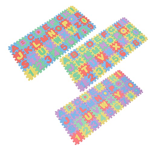Abaodam Tiles Babymatten – 6 Sets Spielmatten Sichere Und Bequeme Bodenmatten Zum Krabbeln Und Spielen von Abaodam