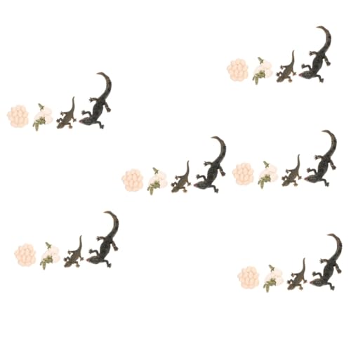 Abaodam 6 Sätze Modell des Wachstumszyklus Schildkrötenspielzeug Krokodil-Lebenszyklusspielzeug aus Kunststoff belohnung Kinder kindergeburtstags mitgebsel Statue Kinderspielzeug Puzzle von Abaodam