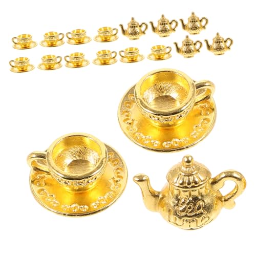 Abaodam 6 Sätze Teiliges Miniatur Teetassen Set Vintage Metall Puppenhaus Küchenzubehör Goldfarbene Puppenhaus Kaffeehaus Dekoration Fotorequisiten für Kreative Spielszenen Abaodam 6 Sätze Teiliges Miniatur Teetassen Set Vintage Metall Puppenhaus Küchenzubehör Goldfarbene Puppenhaus Kaffeehaus Dekoration Fotorequisiten für Kreative Spielszenen von Abaodam