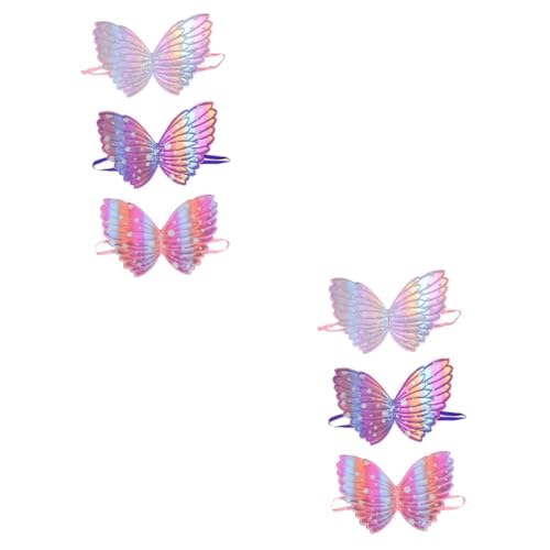 Abaodam 6 Stk Engel Schmetterlingsflügel Cosplay-flügel Schmetterlingsflügel Für Mädchen Flügel Dekoration Feiertagsflügeldekoration Kostüme Für Mädchen Stoff Junge Partybedarf Kleinkind von Abaodam