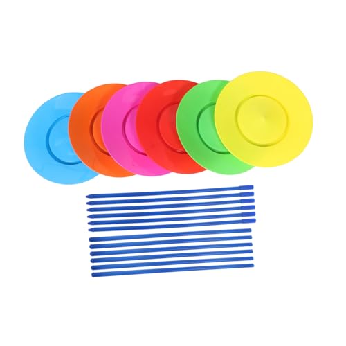 Abaodam 6 Stück 6 Bühnenplattenspieler Sich drehender Essteller Gyroplatte Sich drehende Platten Jonglierspielzeug drehbarer Plattenständer Rotationswerkzeugsatz Porzellanspielzeug Plastik Abaodam 6 Stück 6 Bühnenplattenspieler Sich drehender Essteller Gyroplatte Sich drehende Platten Jonglierspielzeug drehbarer Plattenständer Rotationswerkzeugsatz Porzellanspielzeug Plastik von Abaodam