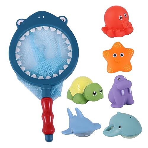 Abaodam 6 Stück -Badespielzeug badewannenspielzeug badespielzeug ab 6 Monate badewannenarmaturen Farbwechselndes Water Toys Babyzubehör Wasserspielspielzeug Blue von Abaodam