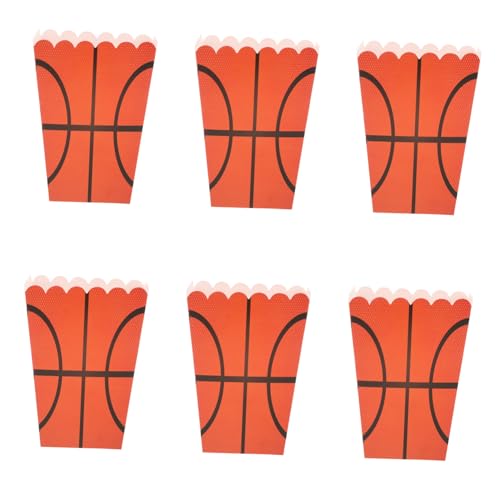 Abaodam 6 Stück Basketball-popcorn-boxen, Papier-popcorn-boxen Für Partys Und Filmabende, Popcorn-eimer, Party-popcorn-becher, Popcorn-boxen, Geschenkboxen Abaodam 6 Stück Basketball-popcorn-boxen, Papier-popcorn-boxen Für Partys Und Filmabende, Popcorn-eimer, Party-popcorn-becher, Popcorn-boxen, Geschenkboxen von Abaodam
