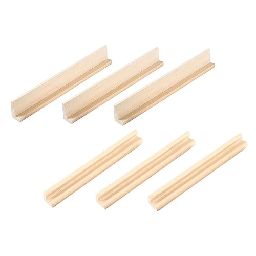 Abaodam 6 Stück Domino Ständer Papierherstellung Und Deckle Cap Doppeltes Selbstgemachtes Weinregal Weinhalter Regal Trophäenbrett Dekoration Power Dekoration Tellermatten Beige von Abaodam