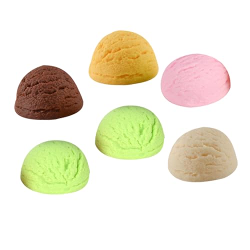 Abaodam 6 Stück Eiskugel Modell Sahnemaschine Schaummaschine Eisportionierer Eismaschine Seifenblasenmaschine Eisportionierer Mini Eistüten Eiswagen Aus PVC von Abaodam