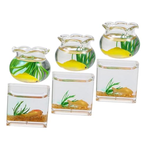 Abaodam 6 Stück Glasfisch Dekor Goldfisch Ornamente Ornamenthaus Mini Geschenk Puppenhaus Tank Farbschüssel Handwerk Miniaturgarten Für Maßstabsgetreues Aquarium Zufällige Farbe Abaodam 6 Stück Glasfisch Dekor Goldfisch Ornamente Ornamenthaus Mini Geschenk Puppenhaus Tank Farbschüssel Handwerk Miniaturgarten Für Maßstabsgetreues Aquarium Zufällige Farbe von Abaodam