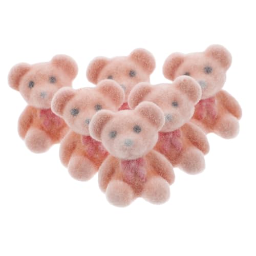 Abaodam 6 Stück Kleine Bären-mini-Puppen, Beflockte Bärenpuppen, Hochzeit, Party, Gastgeschenke, DIY, Schlüsselanhänger, Zubehör, Kleine Kuscheltiere, Mini-bär Mit Loch Abaodam 6 Stück Kleine Bären-mini-Puppen, Beflockte Bärenpuppen, Hochzeit, Party, Gastgeschenke, DIY, Schlüsselanhänger, Zubehör, Kleine Kuscheltiere, Mini-bär Mit Loch von Abaodam