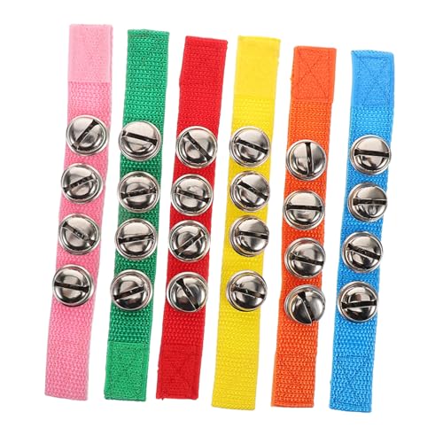 Abaodam 6 Stück Kleines Handgelenk-Glockenspielzeug für Handschüttelglocken für Kleinkinder Kinderglocke Handgelenkglocken für Armband mit Musikglocke für Stoff Abaodam 6 Stück Kleines Handgelenk-Glockenspielzeug für Handschüttelglocken für Kleinkinder Kinderglocke Handgelenkglocken für Armband mit Musikglocke für Stoff von Abaodam
